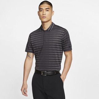 Polo Nike Dri-FIT Tiger Woods Golf Barbati Negrii Albi Negrii | DZYP-48219